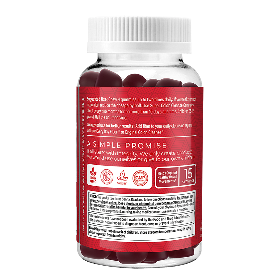 Super Colon Cleanse Gummies - 60 Gummies - Berry Burst