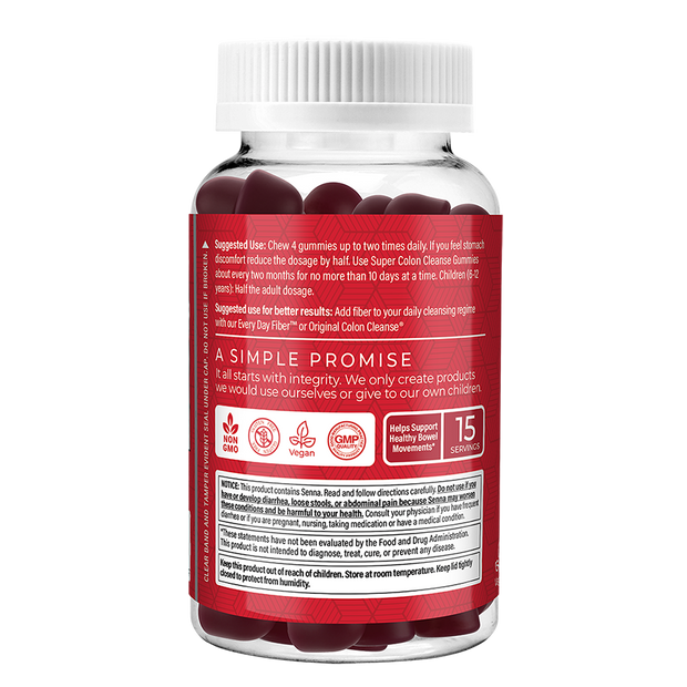 Super Colon Cleanse Gummies - 60 Gummies - Berry Burst