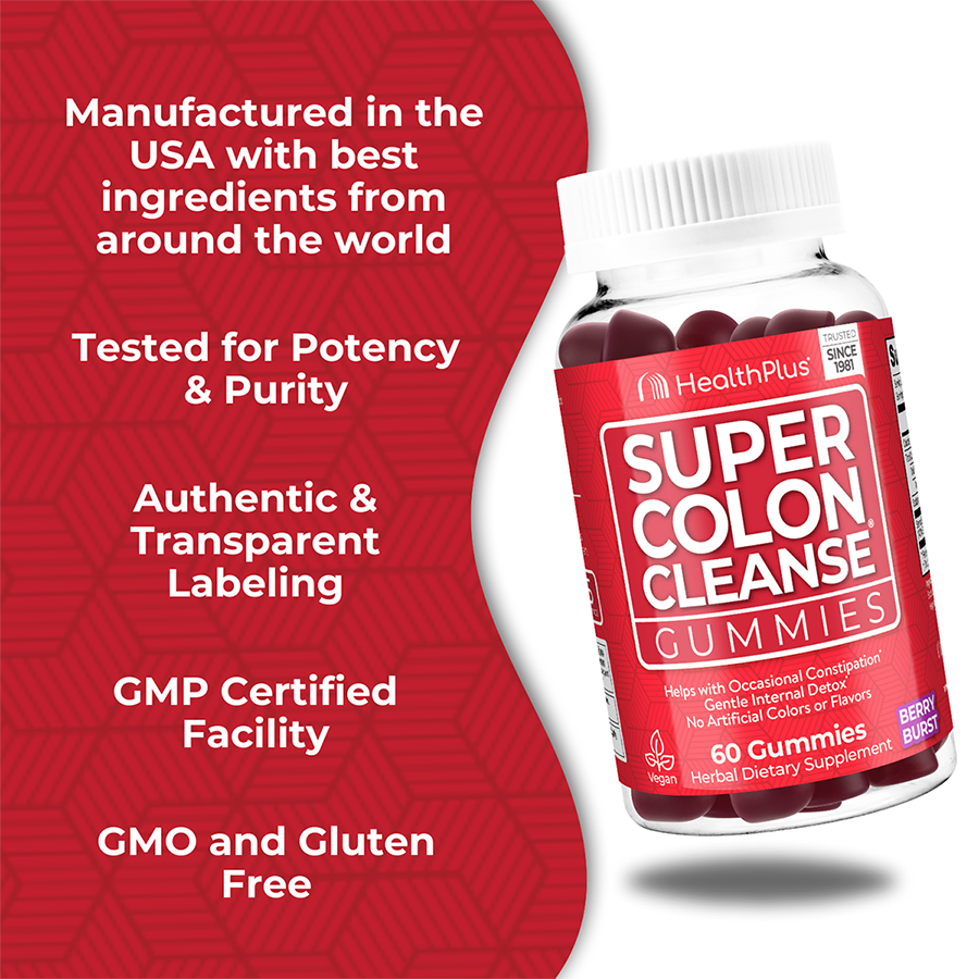 Super Colon Cleanse Gummies - 60 Gummies - Berry Burst