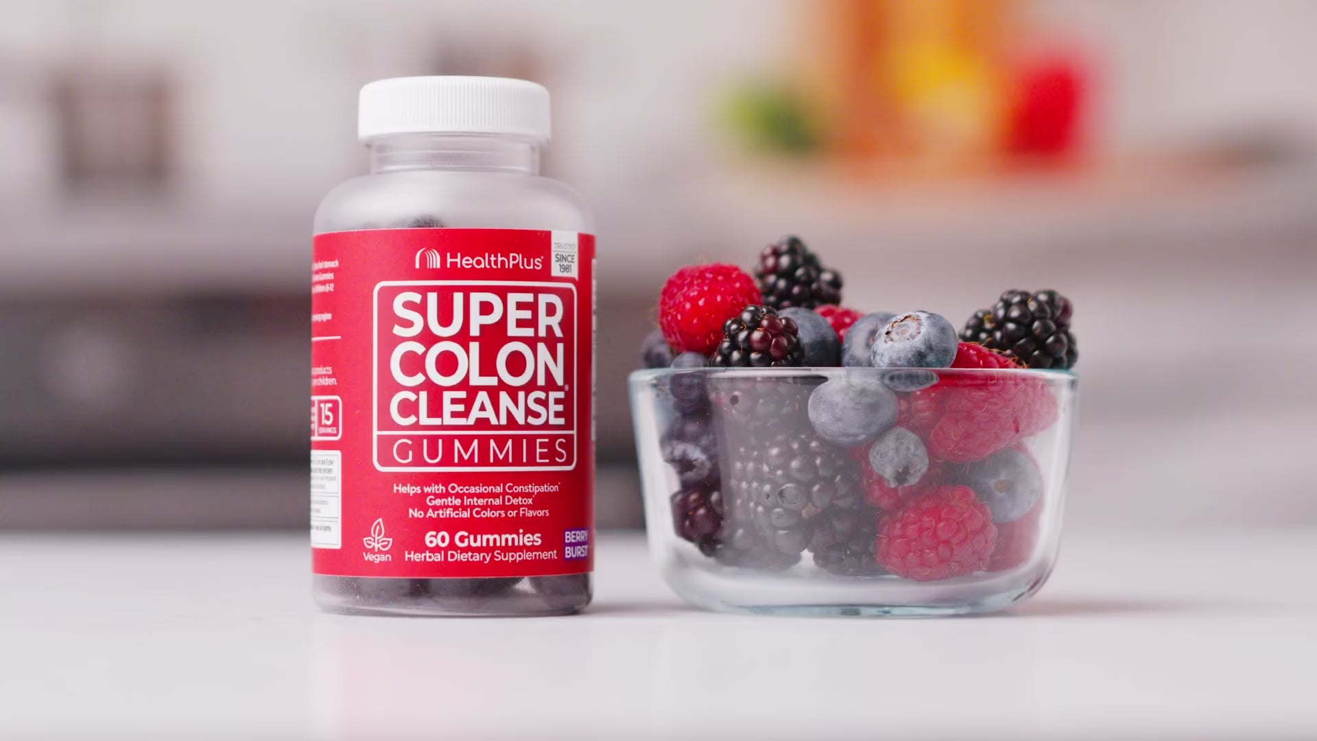 Super Colon Cleanse Gummies - 60 Gummies - Berry Burst